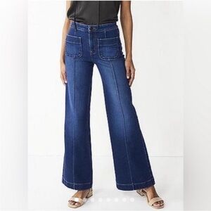 Lauren Conrad Trouser Jeans size 12 Wide Leg